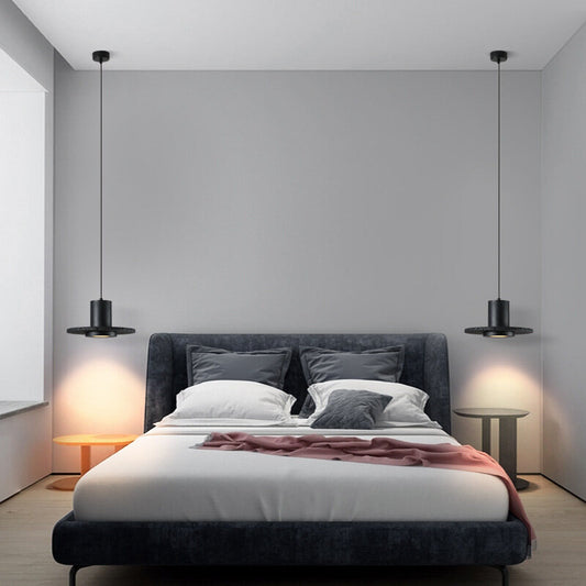 High end Nordic postmodern design bedside lamp, black hole stone foyer, balcony, small pendant lamp, industrial style restauran