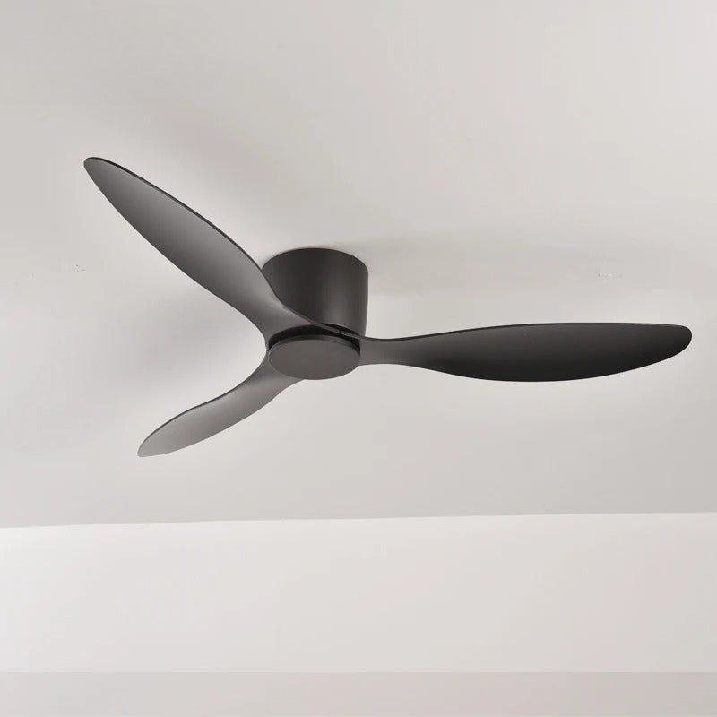 Modern Ceiling Fan Without Lights DC Motor Low Floor Loft Remote Control Simple Decorative Fan No Light Low Floor Loft