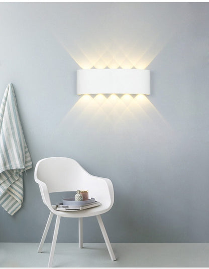 Nordic LED wall lamp Aluminum Waterproof outdoor wall lights for Porch/ /Garden /Bathroom light led luminaire 4W/6W/8W/10W /12W