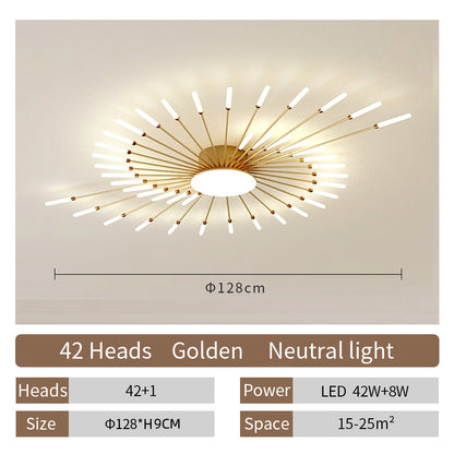Creative LED Ceiling Lamp Modern Living Room Lights Nordic Lustre Indoor Chandelier Fixtures Lamps
