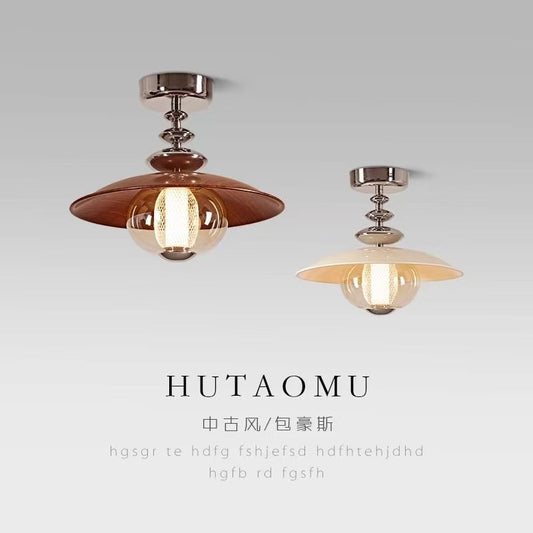 French Vintage Corridor Ceiling Light Entryway Corridor Light  Cream-Style Artistic Light