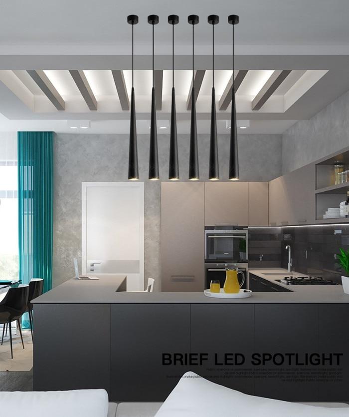Dimmable  COB Cone LED Modern Pendant Light  Aluminum&Metal Home7w /12w Hang Lamp Dining/Living Room Bar Cafe Droplight Fixture