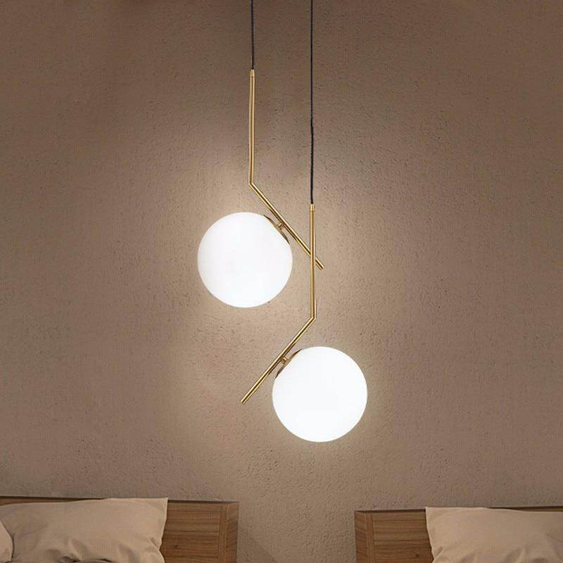 Modern Glass Ball Pendant Lights For Dining Room Indoor Home Kitchen Fixtures Hanging Lamp Bar Restaurant Decor Luminaire Lustre