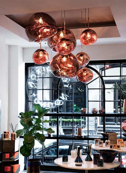 Modern Novelty Art Deco Glass Pendant Light LED E27 With 3 Colors For Living Room Bedroom Restaurant Kitchen Cafe Hotel Office