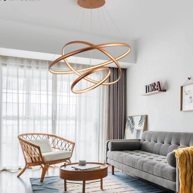 Modern Creative LED Pendant Lights For Living Room Restaurant Bed Room Aluminum Luminaria Lamp