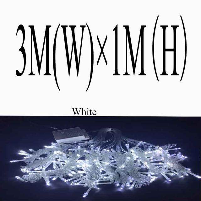 6M x 3M 600 LED Home Outdoor Holiday Christmas Decorative Wedding xmas String Fairy Curtain Garlands Strip Party Lights