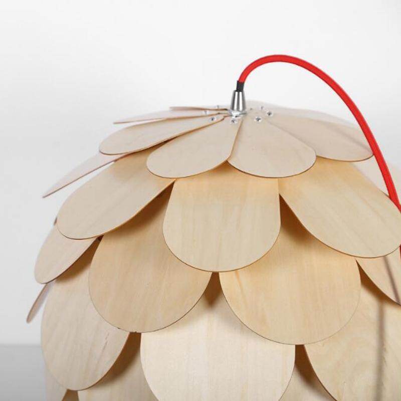 New Pinecone Lamp Kitchen Modern Wood Pendant Lights Lamp, Dinning Room Restaurant Modern Lighting, Pinecone Lamp Shape Lustres