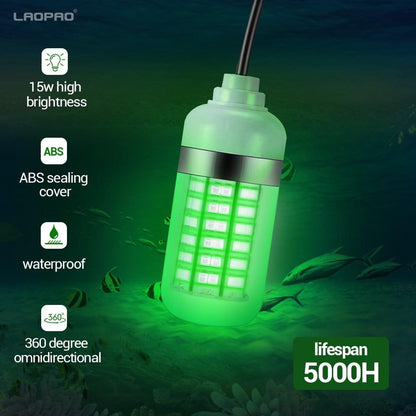 12V LED Fishing Light 108pcs 2835 Waterproof Ip68 Lures Fish Finder Lamp Attracts Prawns Squid Krill 4 Colors Underwater light