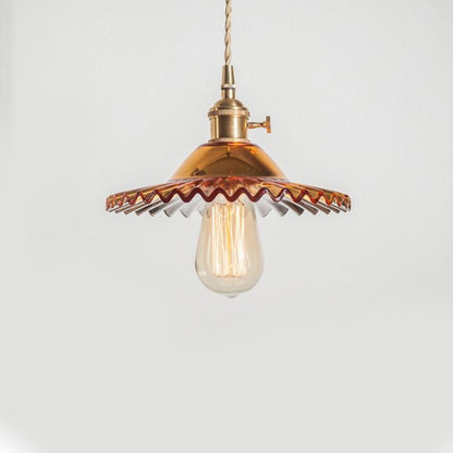 Europe Retro Novelty Glass&iron Pendant Light LED E27 With 5 Colors For Bedroom/Living Room/Bathroom/Dining Room/Restaurant