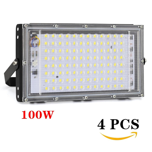 4PCS 100W LED Flood Light Projector IP65 Waterproof Floodlight Spotlight Reflector LED Street Lamp Outdoor Light Lighting