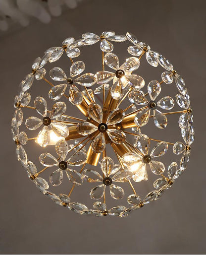 Crystal Chandelier Garden American Retro Style Lamps