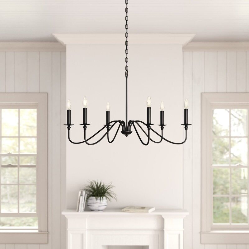 Retro Loft Living Room Chandelier Lighting E14 Vintage American Style Ceiling Chandelier Household
