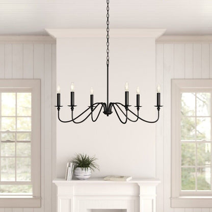 Retro Loft Living Room Chandelier Lighting E14 Vintage American Style Ceiling Chandelier Household