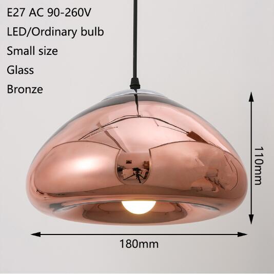 Art Deco Modern Novelty Glass Pendant Light LED E27 With 3 Colors For Parlor Bedroom Dining Room Cafe Hotel Restaurant Office
