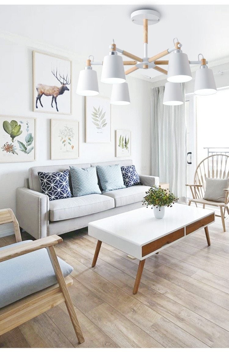 Chandelier Modern Kitchen Lamp Living Room Foyer Lights Kitchen Light,  LED Wood Branch Lamp Lighting Fixture Luminaire