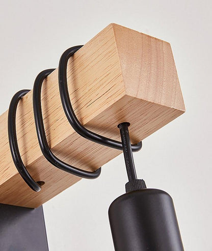 Retro Bedside Wall Lamp Wooden Wall Lamp