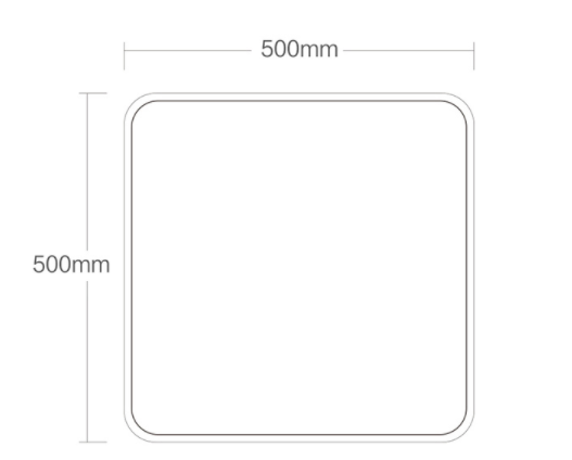 Smart Square LED Ceiling Light Plus Smart Voice / Mi home APP Remote Control for Bedroom Living Room