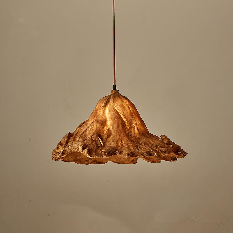 Retro Creativity Withered Lotus Leaf Branch Lamp Village House Decorative Chandelier Engineering Custom Lamp