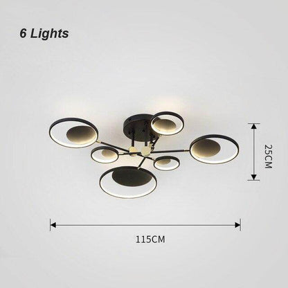 Modern LED Ceiling Light Living Room Lighting Fixture Bedroom Kitchen Surface Mount Ceiling Lamp Remote Control