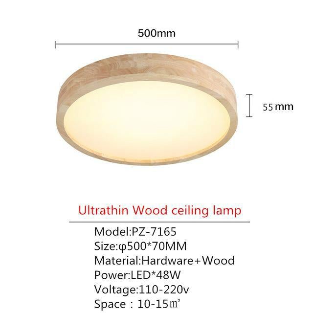 LED Ceiling Light Modern Lamp Panel Living Room Round Lighting Fixture Remote Control