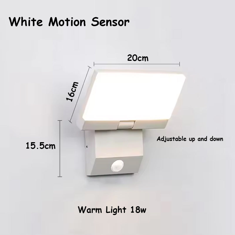 Outdoor Wall Light LED IP65 Waterproof Sensor 18w Foldable Modern Wall Lights Garden Courtyard Indoor Lamps