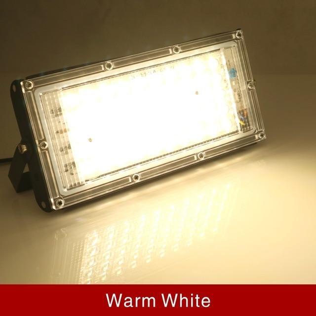 Led Flood Light 50W Outdoor Floodlight IP65 Waterproof LED Street Lamp Cold/Warm white Red Green Blue RGB Spotlight