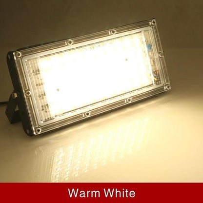 Led Flood Light 50W Outdoor Floodlight IP65 Waterproof LED Street Lamp Cold/Warm white Red Green Blue RGB Spotlight