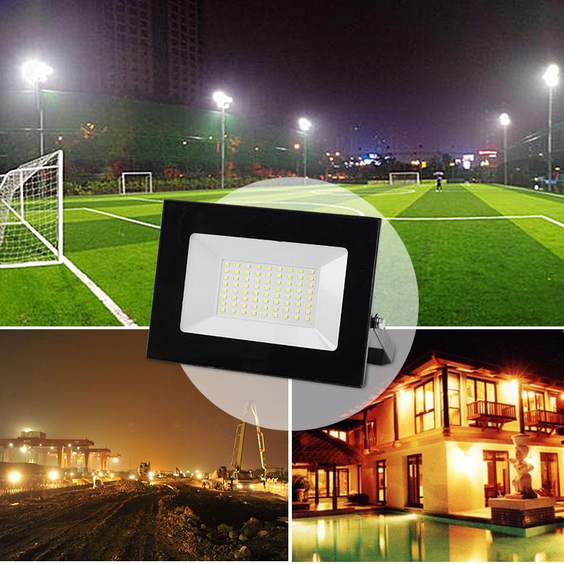 Ultra-thin LED Flood Light 10W 20W 30W 50W 100W Floodlight Waterproof Spotlight Outdoor Reflector Lighting