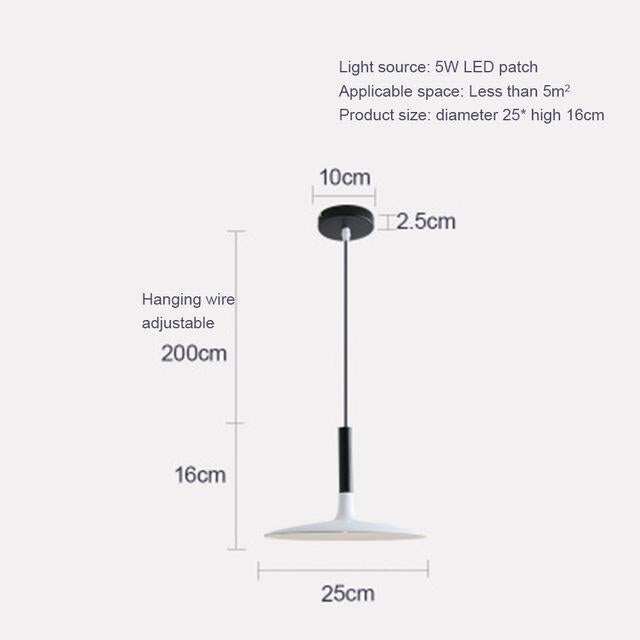 LED Saucer Pendant Lights Hanging Lamp Cement Hanglamp Nordic Retro Living Room Light Fixtures Decorative Lighting