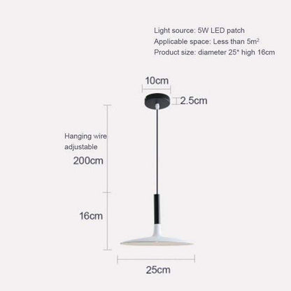 LED Saucer Pendant Lights Hanging Lamp Cement Hanglamp Nordic Retro Living Room Light Fixtures Decorative Lighting