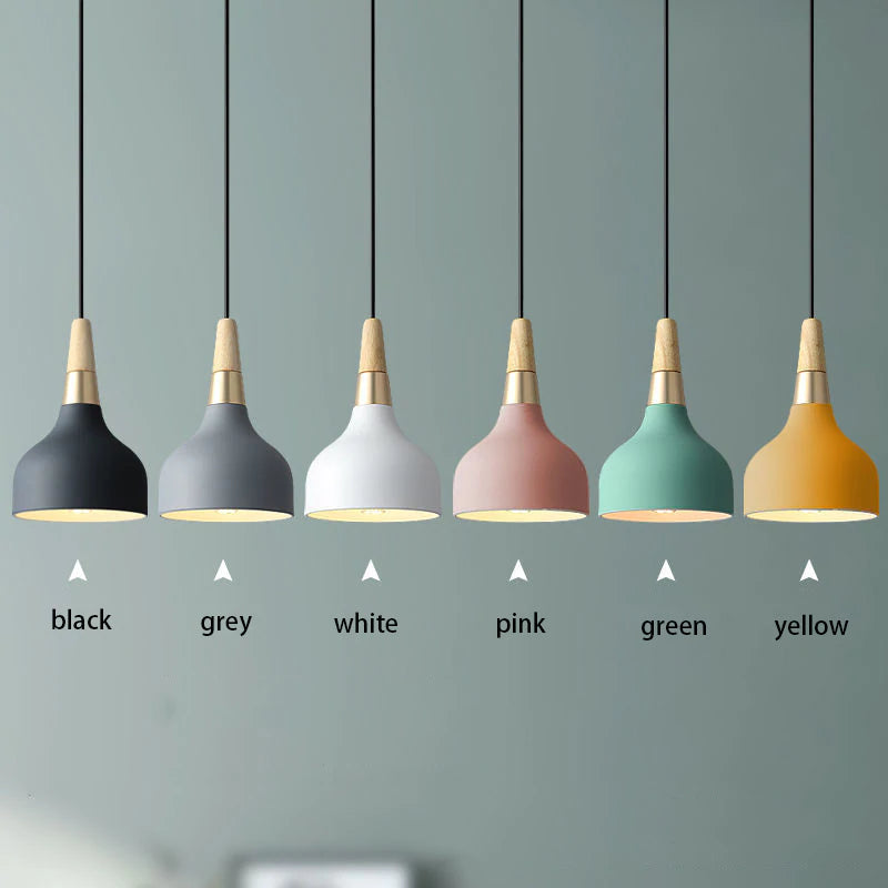 Nordic chandelier restaurant new creative single disc lamp modern minimalist macaroon art bar bedside chandelier