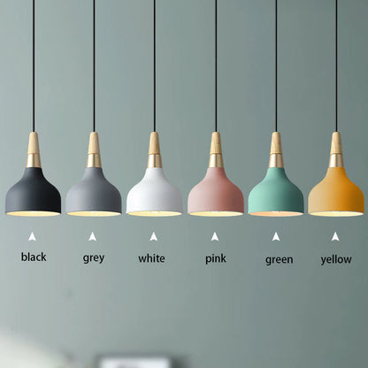 Nordic chandelier restaurant new creative single disc lamp modern minimalist macaroon art bar bedside chandelier
