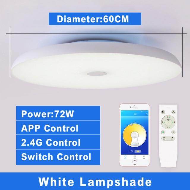 Modern LED Ceiling Lights Dimmable 36W 48W 72W APP Remote Control Bluetooth Music Light Speaker Foyer Bedroom Smart Ceiling Lamp