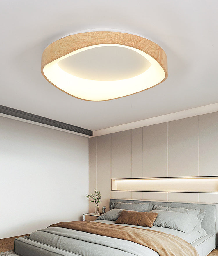 LED Ceiling Lamp Bedroom Corridor Modern Wood Ceiling Lights Living Room Decorative Light Fixture