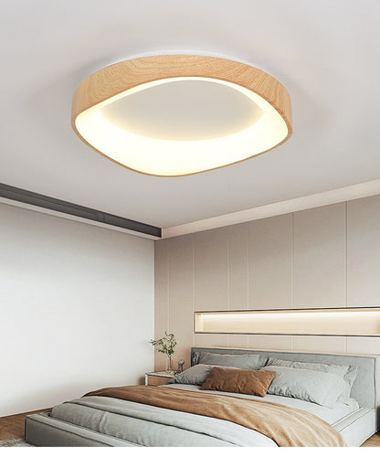 LED Ceiling Lamp Bedroom Corridor Modern Wood Ceiling Lights Living Room Decorative Light Fixture