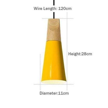 LED Pendant Lights Aluminum Wood Pendant Lamps E27 Modern Hang Lamp Kitchen Restaurant Bar bedroom living room light fixtures