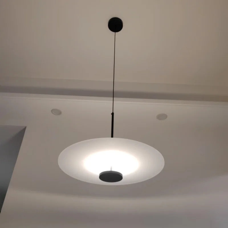Nordic Minimalist LED Disc Hanging Lights for Restaurant Coffee Table Bedroom Bar Home Pendant Lights