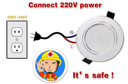 Led Downlight 3W 5W 7W 9W 12W 15W 18W LED Ceiling bathroom Lamps living room light Home Indoor Lighting free shipping