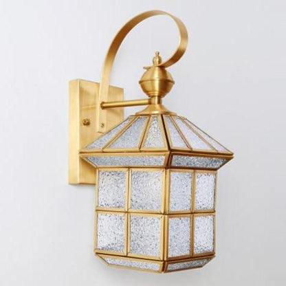 Outdoor Waterproof Wall Lamp Stair Corridor Balcony Courtyard Full Copper Wall Lamp