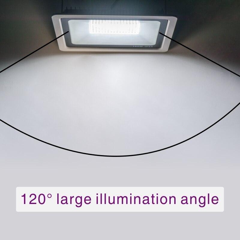LED Floodlight 10W 20W 30W 50W 100W Warm White Cold White Outdoor Waterproof IP66 Focus Spotlight Courtyard Door Lighting