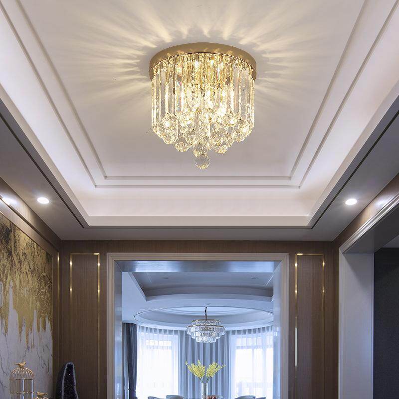 Nordic LED Crystal Pendant Lights Crystal Tree Branch Pendant Lamp For Living Room Kitchen Cafe Postmodern Led Tavan Aydinlatma