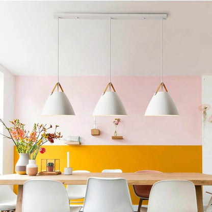 Nordic Simple Black White Pendant Light E27 LED Modern Hanging Lamp For Bedroom Living Room Hotel Restaurant Cafe Dining Room
