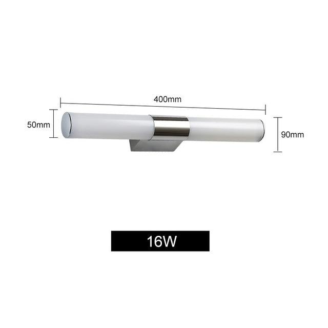 Wall Lamp 12W 16W 22W Led Mirror Light Waterproof LED Tube Modern Acrylic Wall Light Bathroom Lighting