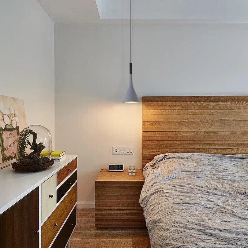 Modern Led Pendant Lights  White Light E27 Hanging Lamp Lampshade Home Chandelier