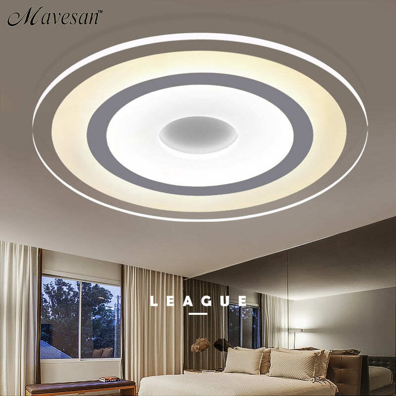 New Circle Indoor Lighting Modern LED Ceiling Lights for Living Room Bedroom Lamp lamparas De Techo Abajur Ceiling Lamp Fixtures