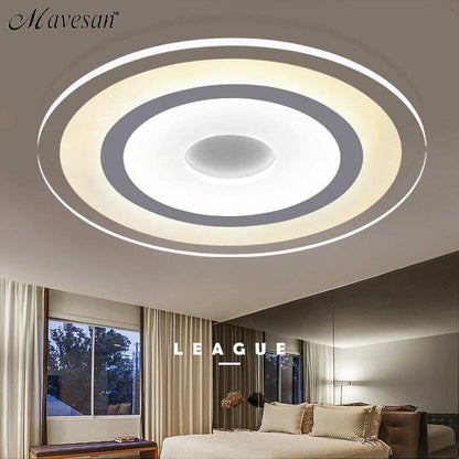 New Circle Indoor Lighting Modern LED Ceiling Lights for Living Room Bedroom Lamp lamparas De Techo Abajur Ceiling Lamp Fixtures