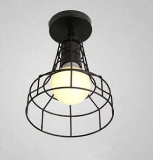 Modern Wrought Iron E27 Led Ceiling Lamps Black Ceiling Lights For Kitchen Living Room Bedroom Study Aisle Restaurant Cafe Hotel