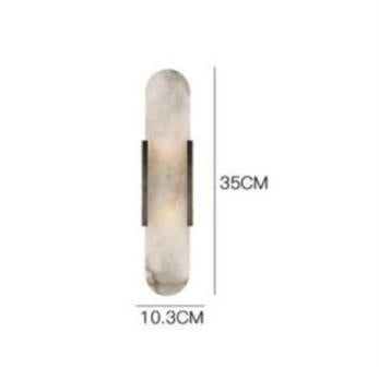 Nordic Modern Simple Copper Marble Wall Lamp Stair Study Bedroom Copper Wall Lamp