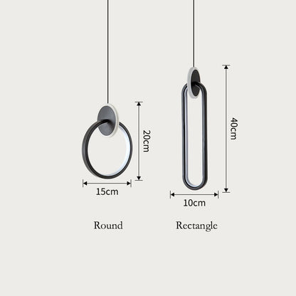 Modern Creative LED Pendant Lamps Wall Hanging Chandelier Bedroom Bedside Lamp Dining Room Decor