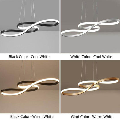 Modern New Creative Pendant Lights  LED Kitchen Aluminum Silica Suspension Hanging Cord Lamp For Dinning Room Lamparas Colgantes